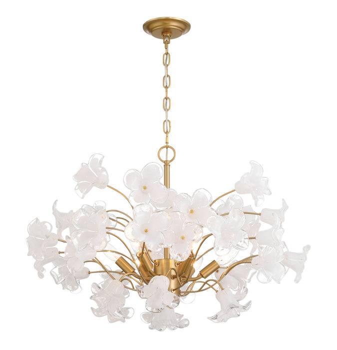 Metropolitan - N2226-732 - Six Light Chandelier - Bloome - Legacy Brass