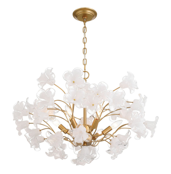 Metropolitan - N2226-732 - Six Light Chandelier - Bloome - Legacy Brass