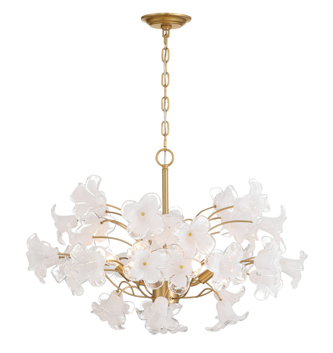 Metropolitan - N2226-732 - Six Light Chandelier - Bloome - Legacy Brass