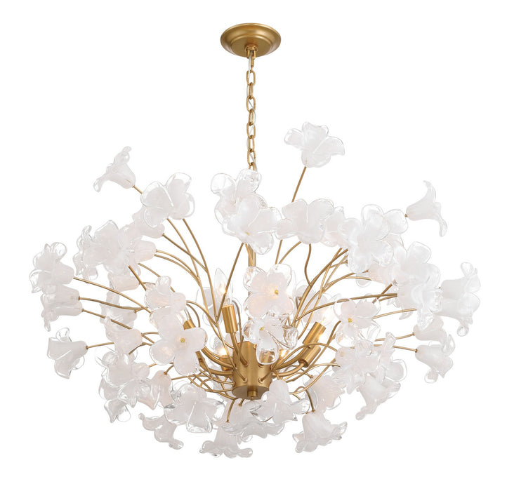 Metropolitan - N2228-732 - Eight Light Chandelier - Bloome - Legacy Brass