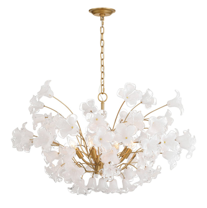 Metropolitan - N2228-732 - Eight Light Chandelier - Bloome - Legacy Brass