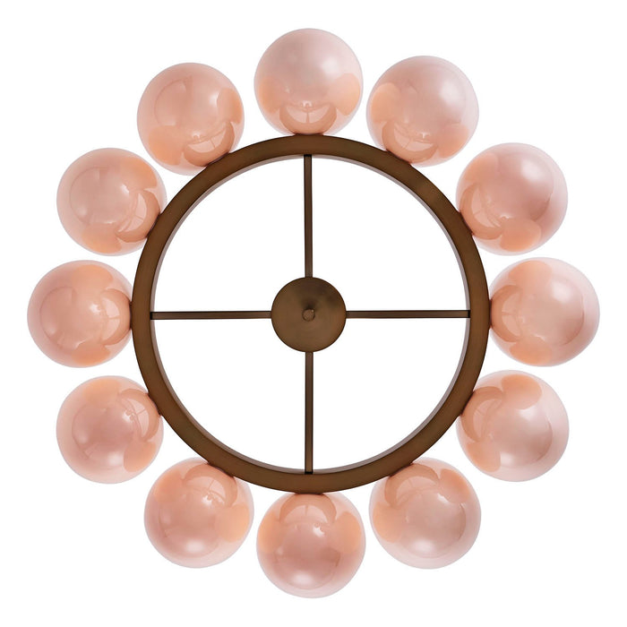 Kalco - 524356WB - 12 Light Chandelier - COCOON - Winter Brass