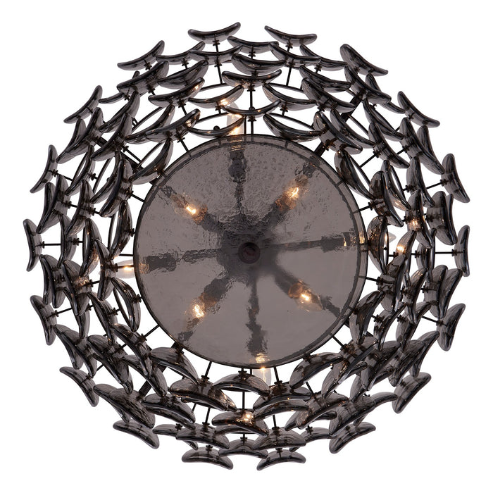 Kalco - 524655BN - Eight Light Pendant - UROKO - Black Nickel