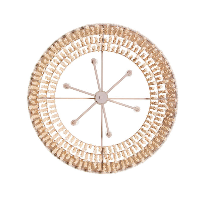 Kalco - 524855JT - Six Light Pendant - NATURALE - Jute