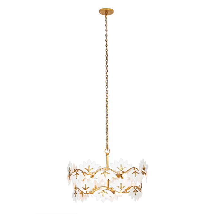 Kalco - 525656OL - 11 Light Chandelier - BLOOM - Oxidized Gold Leaf