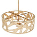 Kalco - 525756MGW - Six Light Pendant - SOGA - Modern Gold And White