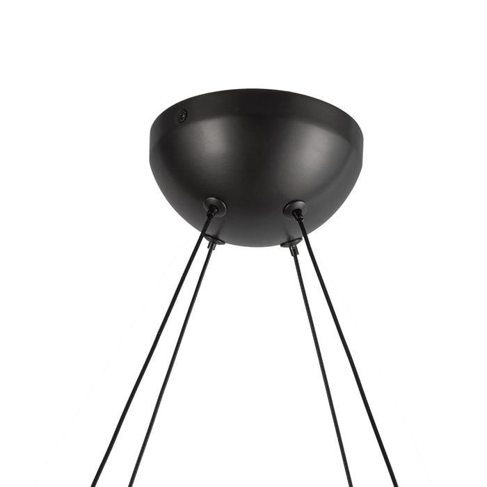 Kuzco Lighting - CH13922-UBCR-UNV - LED Chandelier - Taurus - Urban Bronze/Clear Ribbed Glass