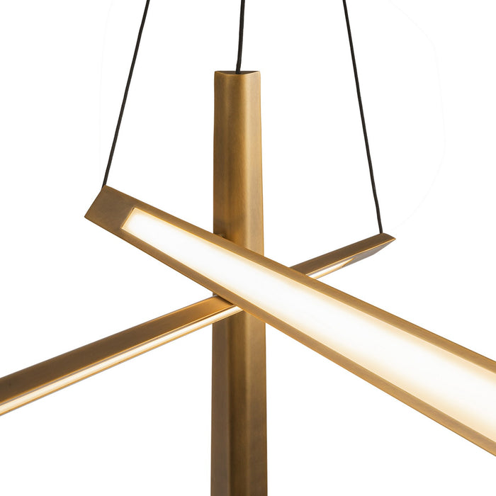 Kuzco Lighting - CH68127-VB-UNV - LED Chandelier - Lex - Vintage Brass