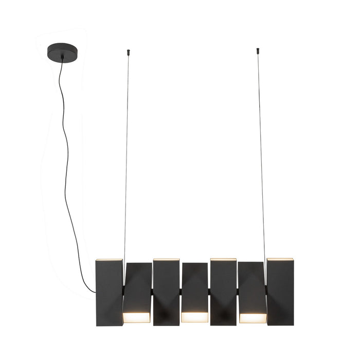 Kuzco Lighting - LP17435-BK-UNV - LED Linear Pendant - Domino - Black