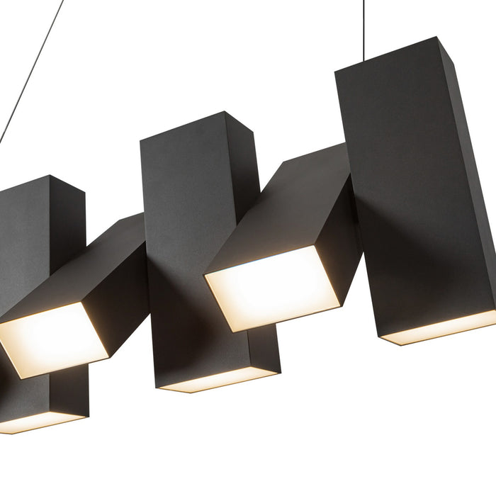 Kuzco Lighting - LP17435-BK-UNV - LED Linear Pendant - Domino - Black
