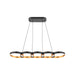 Kuzco Lighting - LP90838-BK/GD-UNV - LED Linear Pendant - Maestro - Black/Gold