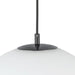 Kuzco Lighting - PD34212-BK/OP - One Light Pendant - Marco - Black/Opal Glass