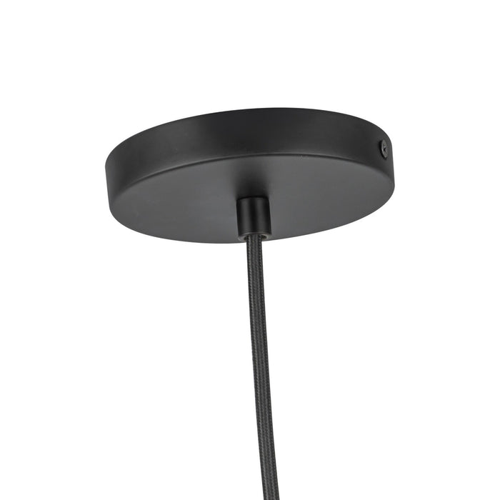 Kuzco Lighting - PD34212-BK/OP - One Light Pendant - Marco - Black/Opal Glass