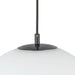 Kuzco Lighting - PD34616-BK/OP - One Light Pendant - Marco - Black/Opal Glass