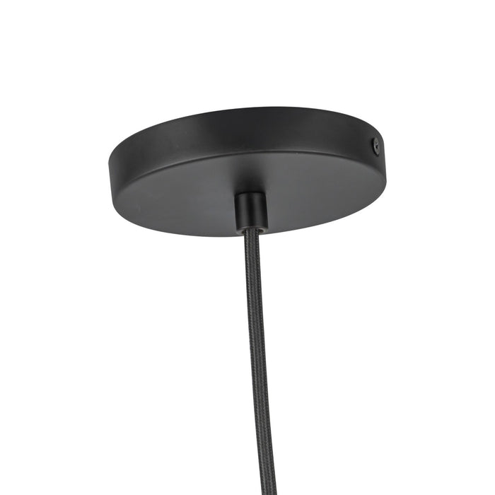 Kuzco Lighting - PD34616-BK/OP - One Light Pendant - Marco - Black/Opal Glass