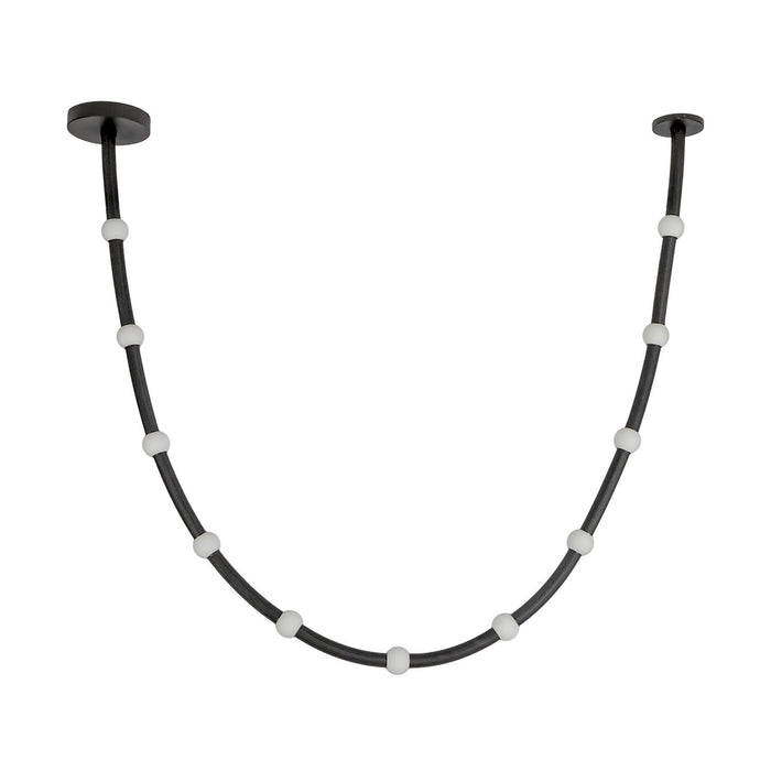 Kuzco Lighting - PD39310-BK/OP-UNV-010 - LED Pendant - Corda - Black/Opal Glass