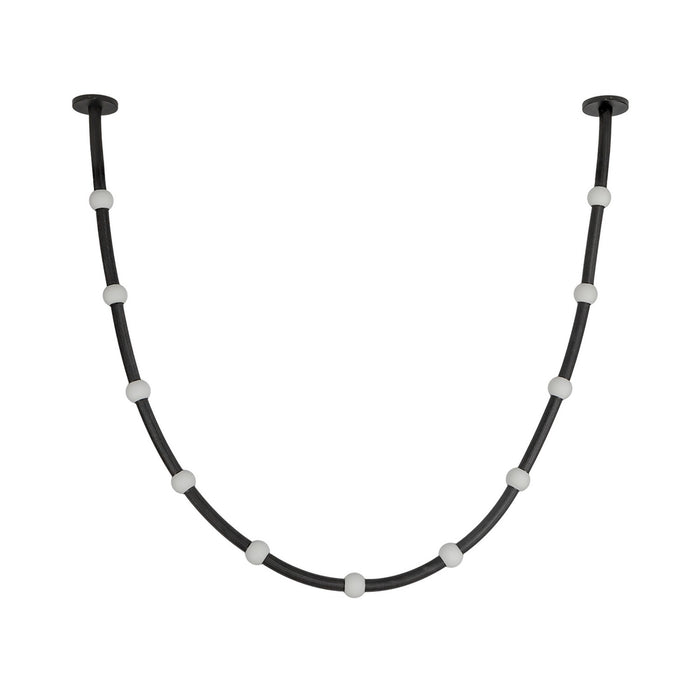 Kuzco Lighting - PD39310-BK/OP-UNV-010-RT - LED Pendant - Corda - Black/Opal Glass