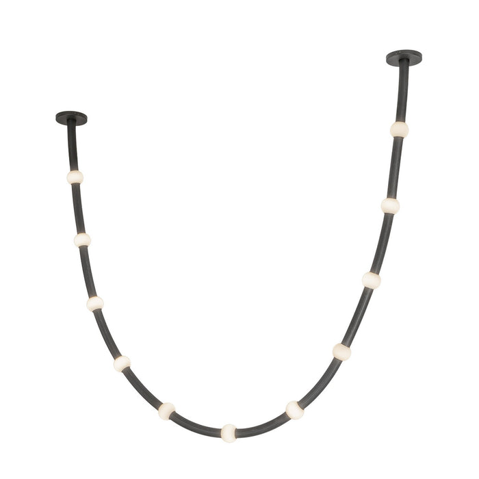 Kuzco Lighting - PD39310-BK/OP-UNV-010-RT - LED Pendant - Corda - Black/Opal Glass