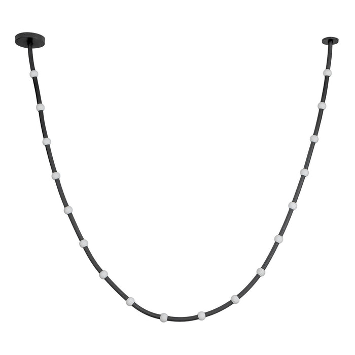 Kuzco Lighting - PD39317-BK/OP-UNV-010 - LED Pendant - Corda - Black/Opal Glass