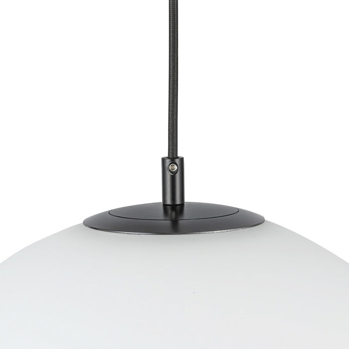 Kuzco Lighting - PD43612-BK/OP-5CCT-UNV - LED Pendant - Marco - Black/Opal Glass