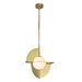 Kuzco Lighting - PD65116-MRB/OP-UNV - LED Pendant - Scorpio - Metallic Brass/Opal Glass