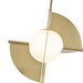 Kuzco Lighting - PD65116-MRB/OP-UNV - LED Pendant - Scorpio - Metallic Brass/Opal Glass