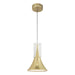 Kuzco Lighting - PD94108-MRB/CC-UNV - LED Pendant - Floe - Metallic Brass/Clear Crystal