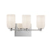 Kuzco Lighting - VL57718-CH/GO - Three Light Vanity - Nola - Chrome/Glossy Opal Glass