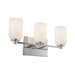 Kuzco Lighting - VL57718-CH/GO - Three Light Vanity - Nola - Chrome/Glossy Opal Glass
