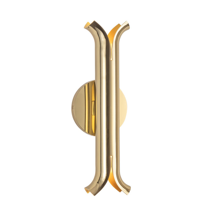 Kuzco Lighting - WS89714-MRB - LED Wall Sconce - Husk - Metallic Brass