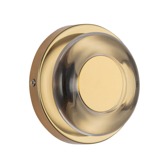 Kuzco Lighting - WS97204-MRB/CL - LED Wall Sconce - Stephord - Metallic Brass/Clear Glass