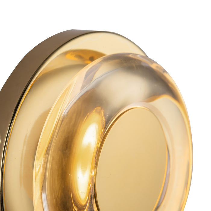 Kuzco Lighting - WS97204-MRB/CL - LED Wall Sconce - Stephord - Metallic Brass/Clear Glass