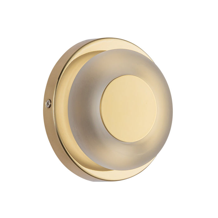 Kuzco Lighting - WS97204-MRB/FR - LED Wall Sconce - Stephord - Metallic Brass/Frosted Glass