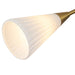 Alora - CH462039BGGR - 12 Light Chandelier - Cosmo - Brushed Gold/Glossy Ribbed Opal Glass