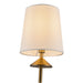 Alora - CH497445BGWL - Four Light Chandelier - Bridgette - Brushed Gold/White Linen