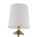 Alora - CH497445BGWL - Four Light Chandelier - Bridgette - Brushed Gold/White Linen