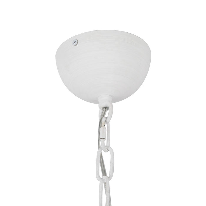 Alora - CH558427AWOP - Four Light Chandelier - Effie - Antique White/Opal Glass