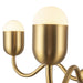 Alora - CH558427BGOP - Four Light Chandelier - Effie - Brushed Gold/Opal Glass