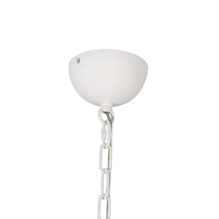 Alora - CH558439AWOP - Four Light Chandelier - Effie - Antique White/Opal Glass
