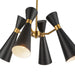 Alora - CH574424MBAG - Four Light Chandelier - Blake - Matte Black/Aged Gold