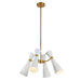 Alora - CH574424WHAG - Four Light Chandelier - Blake - White/Aged Gold