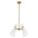 Alora - CH574424WHAG - Four Light Chandelier - Blake - White/Aged Gold
