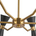 Alora - CH574632MBAG - Six Light Chandelier - Blake - Matte Black/Aged Gold