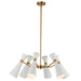 Alora - CH574632WHAG - Six Light Chandelier - Blake - White/Aged Gold