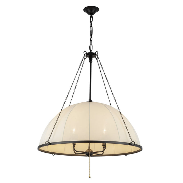 Alora - CH661433MB - Four Light Chandelier - Crosby - Matte Black
