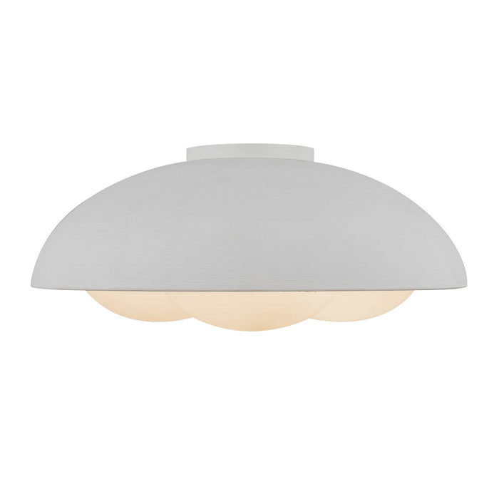 Alora - FM495316AWOP - Three Light Flush Mount - Robyn - Antique White/Opal Glass