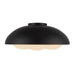 Alora - FM495316MBOP - Three Light Flush Mount - Robyn - Matte Black/Opal Glass