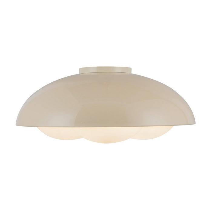 Alora - FM495316PWOP - Three Light Flush Mount - Robyn - Pearl White/Opal Glass