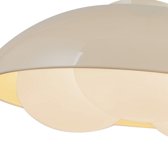 Alora - FM495316PWOP - Three Light Flush Mount - Robyn - Pearl White/Opal Glass