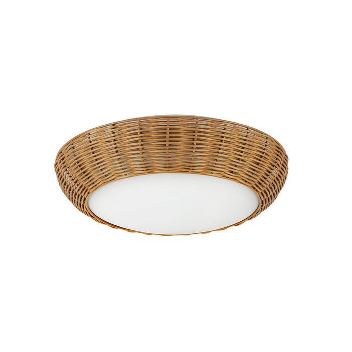 Alora - FM511014RA - Two Light Flush Mount - Merida - Rattan